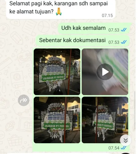 Pengiriman Papan Bunga Selamat Kebon Sirih