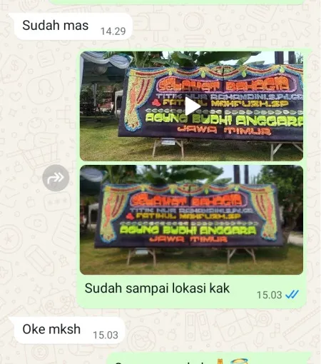 Pengiriman Papan Bunga Kebon Sirih