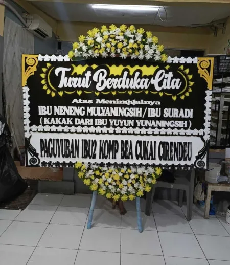 Papan Bunga Duka Kebon Sirih